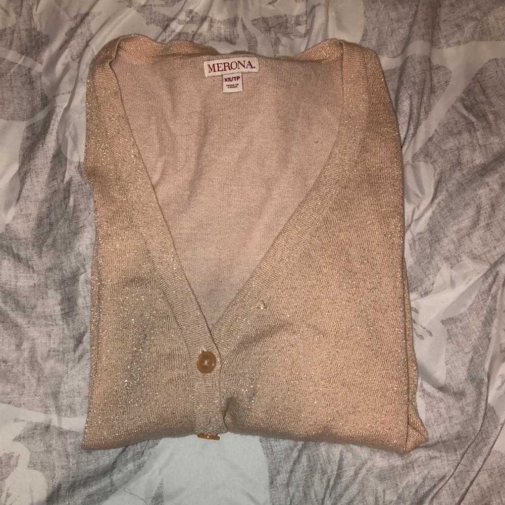 Gold cardigan